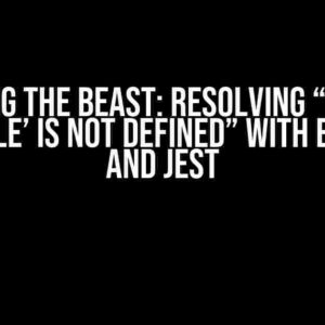 Slaying the Beast: Resolving “Error: ‘console’ is not defined” with ESLint 9 and Jest